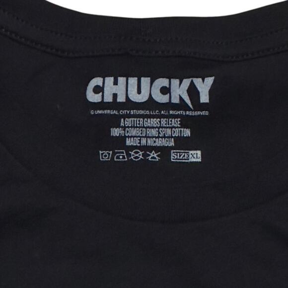 Curse of Chucky Tee – Black XL Horrorcore Slasher Graphic by Gutter Garbs - Picture 3 of 5